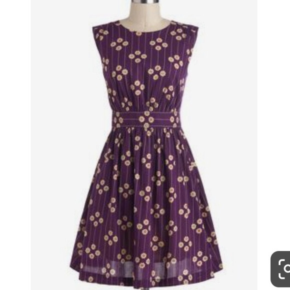 🔥 Price Firm🔥Donating Soon ModCloth Purple Petunia Dress by Emily and Fin